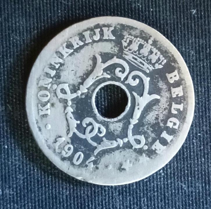 Misslag: 10 cent 1904 VL - Leopold II (1/4 slag), Postzegels en Munten, Munten | België, Losse munt, Verzenden