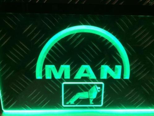 MAN 3d led decoratie verlichting garage mancave reclame logo, Collections, Marques & Objets publicitaires, Neuf, Table lumineuse ou lampe (néon)