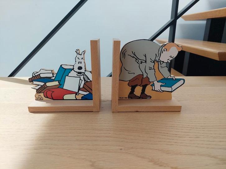 2 boekensteunen Kuifje Tin Tin 1995, Verzamelen, Stripfiguren, Nieuw, Kuifje, Ophalen of Verzenden