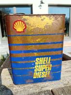 Vintage olieblik Shell Super Diesel, Ophalen of Verzenden, Gebruikt, Verpakking