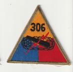 ww2 us 306th armored battalion patch, Ophalen of Verzenden