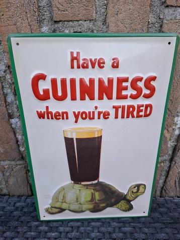 Reclamebord Guinness - schildpad beschikbaar voor biedingen