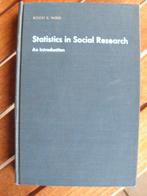 Boek “Statistics in Social Research – An Introduction”, Ophalen of Verzenden, Zo goed als nieuw