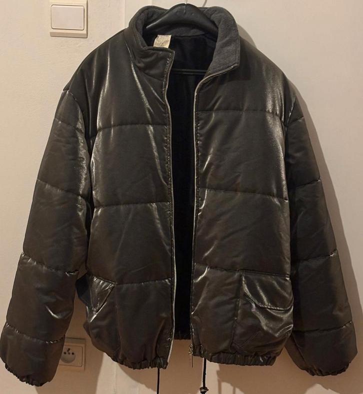 Versace Classic V2 Puffer Jas, Kleding | Dames, Jassen | Winter, Zo goed als nieuw, Maat 46/48 (XL) of groter, Grijs, Ophalen of Verzenden