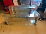 Tv meubel in glas, Ophalen, Gebruikt, Glas, Minder dan 100 cm