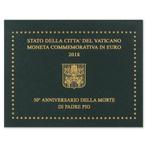 2 euro Vaticaan 2018 - Padre Pio (BU), Postzegels en Munten, 2 euro, Setje, Ophalen of Verzenden, Vaticaanstad