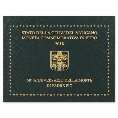 2 euro Vaticaan 2018 - Padre Pio (BU), Postzegels en Munten, Munten | Europa | Euromunten, Setje, 2 euro, Vaticaanstad, Ophalen of Verzenden