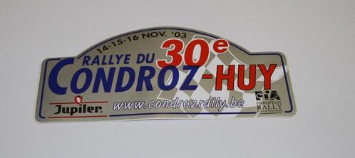 Autocollant/Sticker 30ème rallye du condroz - Huy, Collections, Autocollants, Comme neuf, Sport, Enlèvement ou Envoi