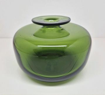 Groene vaas Claude Morin Dieulefit, Frankrijk 1980. beschikbaar voor biedingen