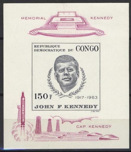 CONGO RD 1966 OBP BL 19** JF KENNEDY MEMORAL, Postzegels en Munten, Postzegels | Afrika, Postfris, Verzenden