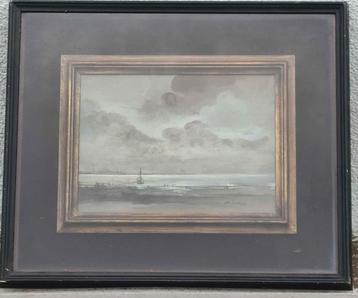 Aquarelle marine signe van gotthem beschikbaar voor biedingen