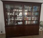 Grote massieve vitrinekast / boekenkast met glasdeuren, Huis en Inrichting, Ophalen, 200 cm of meer, Zo goed als nieuw, 200 cm of meer