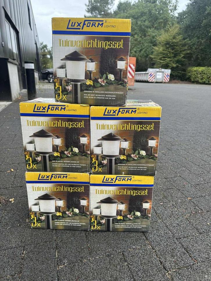 Tuinverlichtingsset Luxlamp, Tuin en Terras, Buitenverlichting, Nieuw, Overige typen, Kunststof, Minder dan 50 watt, Netvoeding