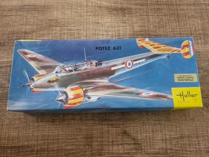 Heller Potez 631 1/72, Hobby en Vrije tijd, Modelbouw | Vliegtuigen en Helikopters, Nieuw, Vliegtuig, 1:72 tot 1:144, Heller, Ophalen of Verzenden