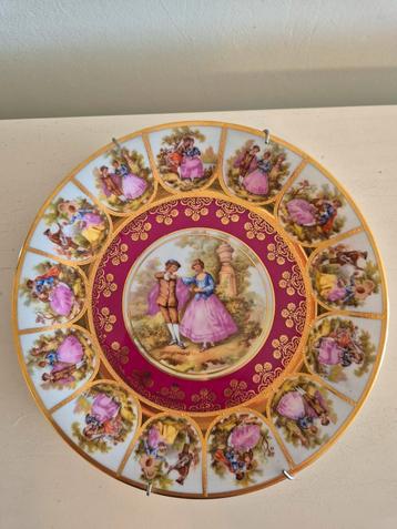 Antiek bord van Fragonard porselein  beschikbaar voor biedingen