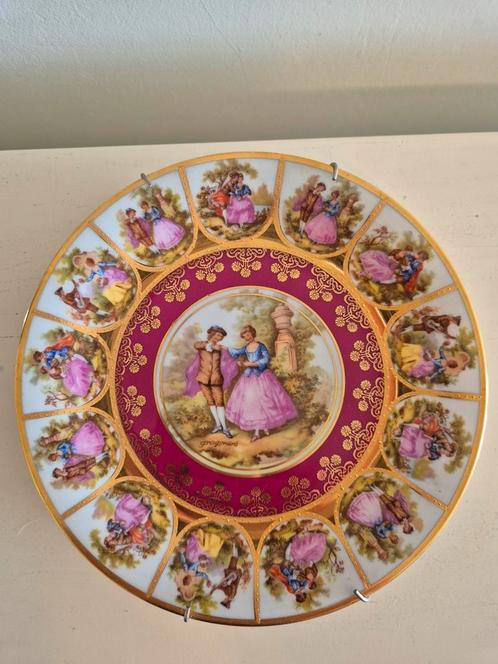 Antiek bord van Fragonard porselein, Antiek en Kunst, Antiek | Wandborden en Tegels, Ophalen of Verzenden