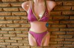 (33)- bikini femme t.40 rose vert - neuf -, Ophalen of Verzenden, Nieuw, Roze, Bikini