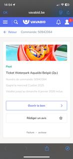Tickets voor Aqualibi Belgium, Twee personen, Ticket of Toegangskaart