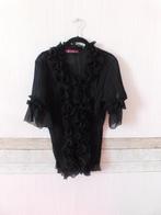 E&D - blouse - blousemaat XL - zwart - zomer - feest -, Zwart, Maat 46/48 (XL) of groter, Ophalen of Verzenden, Zo goed als nieuw