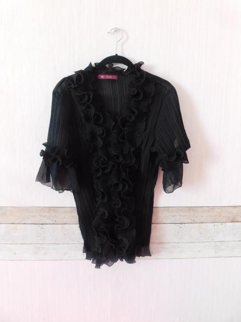 E&D - blouse - blousemaat XL - zwart - zomer - feest -, Kleding | Dames, Blouses en Tunieken, Zo goed als nieuw, Maat 46/48 (XL) of groter