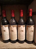 4 Pauillac Château Mouton Baronne Philippe 1986, Frankrijk, Nieuw, Ophalen of Verzenden, Rode wijn