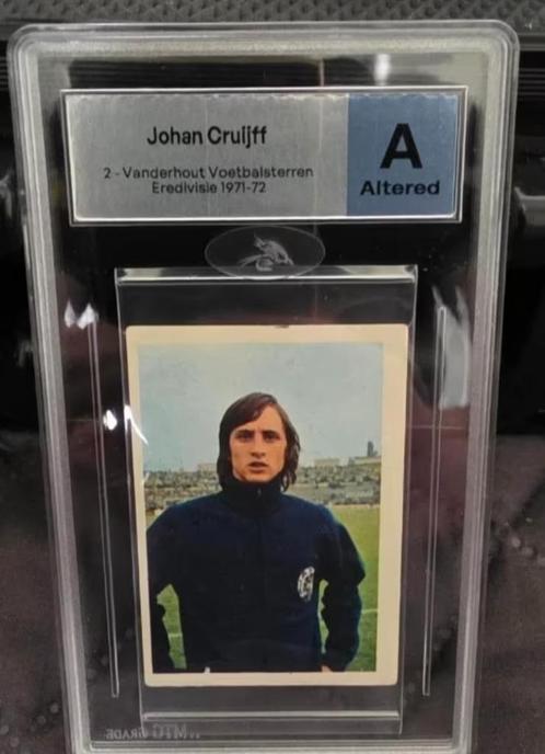 Johan Cruyff+Voetbalsterren+Vanderhout+Geen PSA+Cruyff, Verzamelen, Sportartikelen en Voetbal, Gebruikt, Poster, Plaatje of Sticker