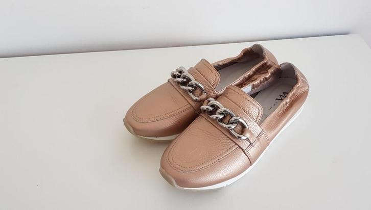 LEER Via vai nieuwe mocassin loafers instappers maat 38, Kleding | Dames, Schoenen, Nieuw, Instappers, Ophalen of Verzenden