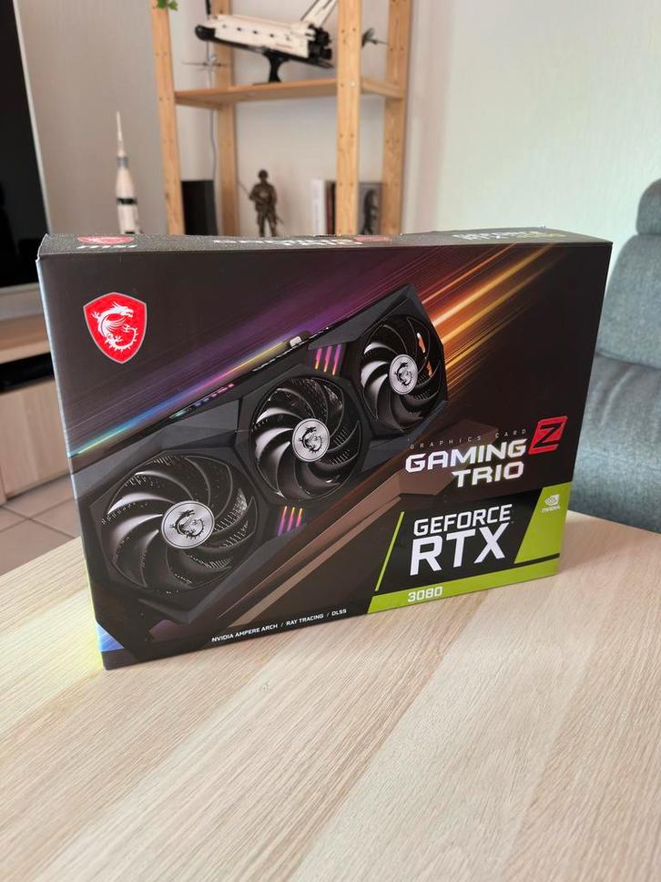 MSI GAMING Z TRIO RTX 3080, Computers en Software, Videokaarten, Zo goed als nieuw, Nvidia, PCI-Express 4.0, GDDR6, HDMI, DisplayPort