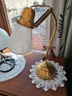 Ancienne lampe de bureau en cuivre réglable, Antiquités & Art, Enlèvement ou Envoi
