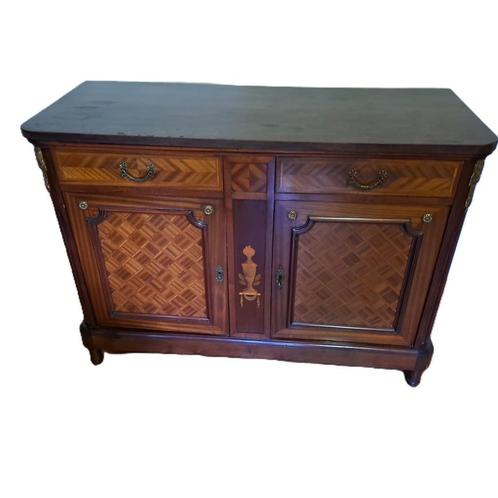 Art Deco Dressoir / Commode met Wortelnoten Inlegwerk, Antiek en Kunst, Antiek | Meubels | Kasten, Ophalen