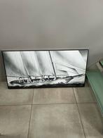 Grote canvas - zeilboot zwart/wit, Huis en Inrichting, Ophalen, Nieuw, 100 tot 125 cm, Foto of Poster