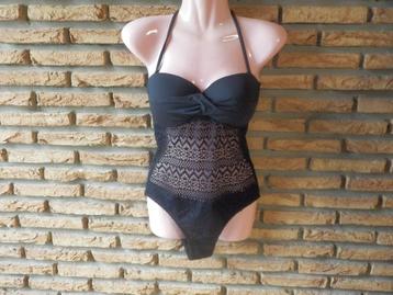 (63)- maillot femme t.38 noir - gemo - beschikbaar voor biedingen