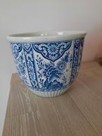 Delftse bloempot : Sphinx Petrus Raqout, Antiek en Kunst, Ophalen of Verzenden