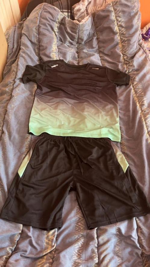 tweedelige sportset, Kleding | Heren, Sportkleding, Zo goed als nieuw, Zwart, Ophalen of Verzenden