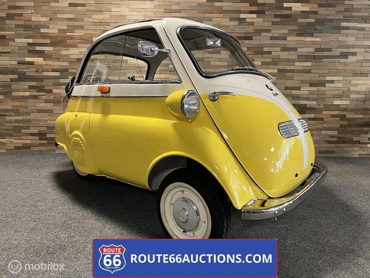 BMW Isetta 300 | 1958 | Route 66 Auctions, Auto's, Oldtimers, Bedrijf, Te koop, BMW, Benzine, Overige carrosserie, Handgeschakeld