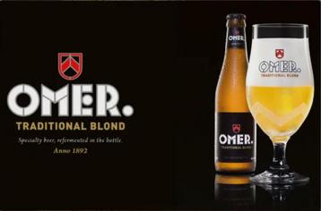 Reclamebord vintage Omer blond - mancave poolhouse nieuw beschikbaar voor biedingen