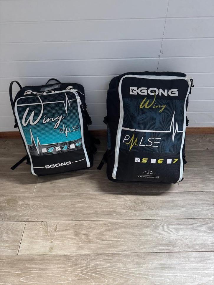 GONG WING PULSE 3 en 5 meter Zeer goede omstandigheden 3 noo, Watersport en Boten, Wingsurfen, Zo goed als nieuw, Wingsurf-wing