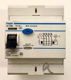 Hager CF 440E verliesstroomschakelaar 40A - 4P, Ophalen of Verzenden, Gebruikt, Overige typen