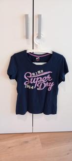 Superdry t-shirt, Kleding | Dames, T-shirts, Blauw, Maat 42/44 (L), Superdry, Zo goed als nieuw