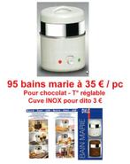 Bains-Marie pour Chocolat - Température Réglable Sucré/Salé, Envoi, Neuf, 8 personnes et plus