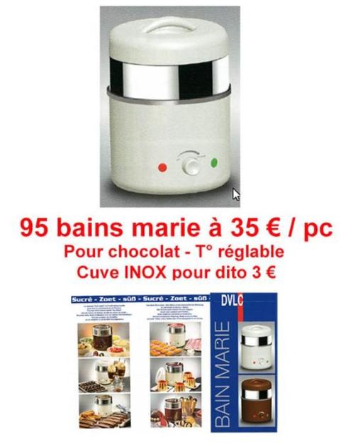 Bains-Marie pour Chocolat - Température Réglable Sucré/Salé, Electroménager, Appareils à gourmet, Neuf, 8 personnes et plus, Envoi