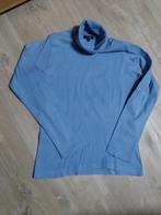 coltrui texbasic middenblauw ribbel - lange mouw rolkraag L, TexBasic, Ophalen of Verzenden, Maat 42/44 (L), Blauw