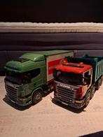 2 bruder scania model vrachtwagens, Hobby en Vrije tijd, Ophalen of Verzenden, Zo goed als nieuw, Bus of Vrachtwagen, Overige merken