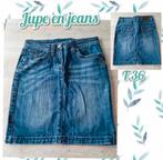 Jupe en jeans pour femme-bleu-T.36, Kleding | Dames, Rokken, Blauw, Ophalen of Verzenden, Maat 36 (S), Gedragen