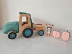 Lillieputiens houten traktor, Ophalen, Zo goed als nieuw
