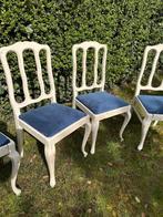 Chaises en bois, beaucoup de charme, Vijf, Zes of meer stoelen, Blauw, Gebruikt, Hout