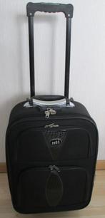 valise souple trolley cabine 50 x 35 x 18cm noir, Poignée extensible, 35 à 45 cm, Plastique souple, 50 à 60 cm