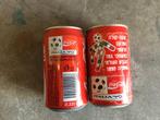 Coca-Cola blikjes 2st wereldbeker voetbal 90, Emballage, Utilisé, Enlèvement ou Envoi