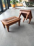 Prijs per stuk Art Deco houten voetbank, Minder dan 50 cm, Gebruikt, Minder dan 50 cm, Ophalen of Verzenden