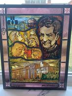 Glas in lood Don Bosco handgemaakt, Ophalen, Glas in lood